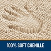 image:imageOLANLY Bathroom Rugs Sets 3 Piece Soft Absorbent Chenille Bath Mats and UShaped Contour Toilet Rug Quick Dry Home Decor Accessories Bath Mat Set for Bathroom 30x2024x1624x20 GreyBeige