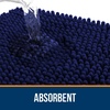image:imageOLANLY Bathroom Rugs Sets 3 Piece Soft Absorbent Chenille Bath Mats and UShaped Contour Toilet Rug Quick Dry Home Decor Accessories Bath Mat Set for Bathroom 30x2024x1624x20 GreyNavy