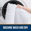 image:imageOLANLY Bathroom Rugs Sets 3 Piece Soft Absorbent Chenille Bath Mats and UShaped Contour Toilet Rug Quick Dry Home Decor Accessories Bath Mat Set for Bathroom 30x2024x1624x20 GreyWhite