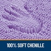 image:imageOLANLY Bathroom Rugs Sets 3 Piece Soft Absorbent Chenille Bath Mats and UShaped Contour Toilet Rug Quick Dry Home Decor Accessories Bath Mat Set for Bathroom 30x2024x1624x20 GreyLavender
