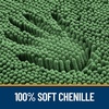 image:imageOLANLY Bathroom Rugs Sets 3 Piece Soft Absorbent Chenille Bath Mats and UShaped Contour Toilet Rug Quick Dry Home Decor Accessories Bath Mat Set for Bathroom 30x2024x1624x20 GreyOlive Green