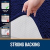 image:imageOLANLY Bathroom Rugs Sets 3 Piece Soft Absorbent Chenille Bath Mats and UShaped Contour Toilet Rug Quick Dry Home Decor Accessories Bath Mat Set for Bathroom 30x2024x1624x20 GreyNavy