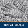 image:imageOLANLY Bathroom Rugs Sets 3 Piece Soft Absorbent Chenille Bath Mats and UShaped Contour Toilet Rug Quick Dry Home Decor Accessories Bath Mat Set for Bathroom 30x2024x1624x20 GreyGrey