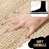 image:imageOLANLY Thick Bathroom Rugs Sets 2 Piece Soft Absorbent Chenille Striped Bath Mats and UShaped Contour Toilet Rug Machine Washable Bath Carpet Home Decor Accessories30x2024x20 GreyBeige