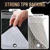 image:imageOLANLY Thick Bathroom Rugs Sets 2 Piece Soft Absorbent Chenille Striped Bath Mats and UShaped Contour Toilet Rug Machine Washable Bath Carpet Home Decor Accessories30x2024x20 GreyBlack