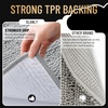 image:imageOLANLY Thick Bathroom Rugs Sets 2 Piece Soft Absorbent Chenille Striped Bath Mats and UShaped Contour Toilet Rug Machine Washable Bath Carpet Home Decor Accessories30x2024x20 GreyLight Grey