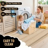 image:imageOLANLY Thick Bathroom Rugs Sets 3 Piece Absorbent Chenille Striped Bath Mats and UShaped Contour Toilet Rug Home Decor Accessories Bath Mat Set for Bathroom 30x2024x1624x20 GreyBeige