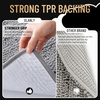 image:imageOLANLY Thick Bathroom Rugs Sets 3 Piece Absorbent Chenille Striped Bath Mats and UShaped Contour Toilet Rug Home Decor Accessories Bath Mat Set for Bathroom 30x2024x1624x20 GreyGrey