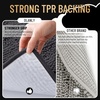 image:imageOLANLY Thick Bathroom Rugs Sets 3 Piece Absorbent Chenille Striped Bath Mats and UShaped Contour Toilet Rug Home Decor Accessories Bath Mat Set for Bathroom 30x2024x1624x20 GreyDark Grey