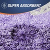 image:imageOLANLY Bathroom Rug Set 2 Piece Soft Absorbent Microfiber Bath Mats and UShaped Contour Toilet Rug NonSlip Machine Wash Dry Plush Shaggy Bath Mats for Bathroom 24x1624x20 GreyViolet