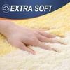image:imageOLANLY Bathroom Rug Set 2 Piece Soft Absorbent Microfiber Bath Mats and UShaped Contour Toilet Rug NonSlip Machine Wash Dry Plush Shaggy Bath Mats for Bathroom 24x1624x20 GreyYellow