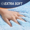 image:imageOLANLY Bathroom Rug Set 2 Piece Soft Absorbent Microfiber Bath Mats and UShaped Contour Toilet Rug NonSlip Machine Wash Dry Plush Shaggy Bath Mats for Bathroom 24x1624x20 GreySky Blue