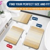 image:imageOLANLY Bathroom Rug Set 2 Piece Soft Absorbent Microfiber Bath Mats and UShaped Contour Toilet Rug NonSlip Machine Wash Dry Plush Shaggy Bath Mats for Bathroom 24x1624x20 GreyLight Yellow