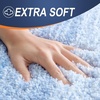 image:imageOLANLY Bathroom Rug Set 2 Piece Soft Absorbent Microfiber Bath Mats and UShaped Contour Toilet Rug NonSlip Machine Wash Dry Plush Shaggy Bath Mats for Bathroom 24x1624x20 GreyLight Blue