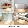 image:imageOLANLY Bathroom Rug Set 2 Piece Soft Absorbent Microfiber Bath Mats and UShaped Contour Toilet Rug NonSlip Machine Wash Dry Plush Shaggy Bath Mats for Bathroom 24x1624x20 GreyLight Yellow