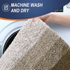 image:imageOLANLY Bathroom Rug Set 2 Piece Soft Absorbent Microfiber Bath Mats and UShaped Contour Toilet Rug NonSlip Machine Wash Dry Plush Shaggy Bath Mats for Bathroom 24x1624x20 GreyCoffe