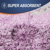 image:imageOLANLY Bathroom Rug Set 2 Piece Soft Absorbent Microfiber Bath Mats and UShaped Contour Toilet Rug NonSlip Machine Wash Dry Plush Shaggy Bath Mats for Bathroom 24x1624x20 GreyPinkishpurple