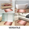 image:imageOLANLY Bathroom Rug Set 2 Piece Soft Absorbent Microfiber Bath Mats and UShaped Contour Toilet Rug NonSlip Machine Wash Dry Plush Shaggy Bath Mats for Bathroom 24x1624x20 GreyOrange