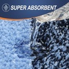 image:imageOLANLY Bathroom Rug Set 2 Piece Soft Absorbent Microfiber Bath Mats and UShaped Contour Toilet Rug NonSlip Machine Wash Dry Plush Shaggy Bath Mats for Bathroom 24x1624x20 GreyNavy