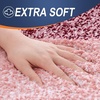 image:imageOLANLY Bathroom Rug Set 2 Piece Soft Absorbent Microfiber Bath Mats and UShaped Contour Toilet Rug NonSlip Machine Wash Dry Plush Shaggy Bath Mats for Bathroom 24x1624x20 GreyRed