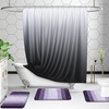 image:imageOLANLY Bathroom Rug Set 2 Piece Soft Absorbent Microfiber Bath Mats and UShaped Contour Toilet Rug NonSlip Machine Wash Dry Plush Shaggy Bath Mats for Bathroom 24x1624x20 GreyViolet