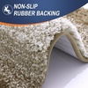 image:imageOLANLY Bathroom Rug Set 2 Piece Soft Absorbent Microfiber Bath Mats and UShaped Contour Toilet Rug NonSlip Machine Wash Dry Plush Shaggy Bath Mats for Bathroom 24x1624x20 GreyCoffe