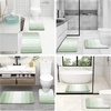 image:imageOLANLY Bathroom Rug Set 2 Piece Soft Absorbent Microfiber Bath Mats and UShaped Contour Toilet Rug NonSlip Machine Wash Dry Plush Shaggy Bath Mats for Bathroom 24x1624x20 GreySage Green