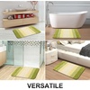 image:imageOLANLY Bathroom Rug Set 2 Piece Soft Absorbent Microfiber Bath Mats and UShaped Contour Toilet Rug NonSlip Machine Wash Dry Plush Shaggy Bath Mats for Bathroom 24x1624x20 GreyOlive Green