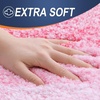 image:imageOLANLY Bathroom Rug Set 2 Piece Soft Absorbent Microfiber Bath Mats and UShaped Contour Toilet Rug NonSlip Machine Wash Dry Plush Shaggy Bath Mats for Bathroom 24x1624x20 GreyPink