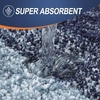 image:imageOLANLY Bathroom Rug Set 2 Piece Soft Absorbent Microfiber Bath Mats and UShaped Contour Toilet Rug NonSlip Machine Wash Dry Plush Shaggy Bath Mats for Bathroom 24x1624x20 GreyAiry Blue