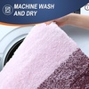 image:imageOLANLY Bathroom Rug Set 2 Piece Soft Absorbent Microfiber Bath Mats and UShaped Contour Toilet Rug NonSlip Machine Wash Dry Plush Shaggy Bath Mats for Bathroom 24x1624x20 GreyMauve