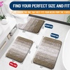 image:imageOLANLY Bathroom Rug Set 2 Piece Soft Absorbent Microfiber Bath Mats and UShaped Contour Toilet Rug NonSlip Machine Wash Dry Plush Shaggy Bath Mats for Bathroom 24x1624x20 GreyCoffe
