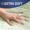 image:imageOLANLY Bathroom Rug Set 2 Piece Soft Absorbent Microfiber Bath Mats and UShaped Contour Toilet Rug NonSlip Machine Wash Dry Plush Shaggy Bath Mats for Bathroom 24x1624x20 GreyMustard Yellow