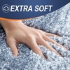 image:imageOLANLY Bathroom Rug Set 2 Piece Soft Absorbent Microfiber Bath Mats and UShaped Contour Toilet Rug NonSlip Machine Wash Dry Plush Shaggy Bath Mats for Bathroom 24x1624x20 GreyAiry Blue