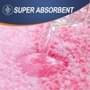 image:imageOLANLY Bathroom Rug Set 2 Piece Soft Absorbent Microfiber Bath Mats and UShaped Contour Toilet Rug NonSlip Machine Wash Dry Plush Shaggy Bath Mats for Bathroom 24x1624x20 GreyPink