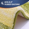 image:imageOLANLY Bathroom Rug Set 2 Piece Soft Absorbent Microfiber Bath Mats and UShaped Contour Toilet Rug NonSlip Machine Wash Dry Plush Shaggy Bath Mats for Bathroom 24x1624x20 GreyOlive Green