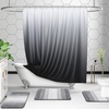 image:imageOLANLY Bathroom Rug Set 2 Piece Soft Absorbent Microfiber Bath Mats and UShaped Contour Toilet Rug NonSlip Machine Wash Dry Plush Shaggy Bath Mats for Bathroom 24x1624x20 GreyLight Grey