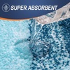 image:imageOLANLY Bathroom Rug Set 2 Piece Soft Absorbent Microfiber Bath Mats and UShaped Contour Toilet Rug NonSlip Machine Wash Dry Plush Shaggy Bath Mats for Bathroom 24x1624x20 GreyPeacock Blue