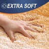 image:imageOLANLY Bathroom Rug Set 2 Piece Soft Absorbent Microfiber Bath Mats and UShaped Contour Toilet Rug NonSlip Machine Wash Dry Plush Shaggy Bath Mats for Bathroom 24x1624x20 GreyGolden Yellow
