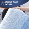 image:imageOLANLY Bathroom Rug Set 2 Piece Soft Absorbent Microfiber Bath Mats and UShaped Contour Toilet Rug NonSlip Machine Wash Dry Plush Shaggy Bath Mats for Bathroom 24x1624x20 GreyLight Blue