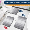 image:imageOLANLY Bathroom Rug Set 2 Piece Soft Absorbent Microfiber Bath Mats and UShaped Contour Toilet Rug NonSlip Machine Wash Dry Plush Shaggy Bath Mats for Bathroom 24x1624x20 GreyLight Grey