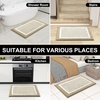 image:imageOLANLY Bathroom Rugs Sets 3 Piece Soft Absorbent Microfiber Bath Mats and UShaped Contour Toilet Rug Home Decor Accessories NonSlip Bath Mat Set for Bathroom 30x2024x1624x20 GreyBeige and White