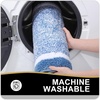 image:imageOLANLY Bathroom Rugs Sets 3 Piece Soft Absorbent Microfiber Bath Mats and UShaped Contour Toilet Rug Home Decor Accessories NonSlip Bath Mat Set for Bathroom 30x2024x1624x20 GreyBlue and White