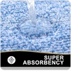image:imageOLANLY Bathroom Rugs Sets 3 Piece Soft Absorbent Microfiber Bath Mats and UShaped Contour Toilet Rug Home Decor Accessories NonSlip Bath Mat Set for Bathroom 30x2024x1624x20 GreyBlue and White