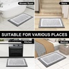 image:imageOLANLY Bathroom Rugs Sets 3 Piece Soft Absorbent Microfiber Bath Mats and UShaped Contour Toilet Rug Home Decor Accessories NonSlip Bath Mat Set for Bathroom 30x2024x1624x20 GreyGrey and White