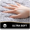 image:imageOLANLY Bathroom Rugs Sets 3 Piece Soft Absorbent Microfiber Bath Mats and UShaped Contour Toilet Rug Home Decor Accessories NonSlip Bath Mat Set for Bathroom 30x2024x1624x20 GreyGrey and White