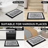 image:imageOLANLY Bathroom Rugs Sets 3 Piece Soft Absorbent Microfiber Bath Mats and UShaped Contour Toilet Rug Home Decor Accessories NonSlip Bath Mat Set for Bathroom 30x2024x1624x20 GreyBlack