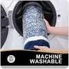 image:imageOLANLY Bathroom Rugs Sets 3 Piece Soft Absorbent Microfiber Bath Mats and UShaped Contour Toilet Rug Home Decor Accessories NonSlip Bath Mat Set for Bathroom 30x2024x1624x20 GreyNavy and White