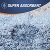 image:imageOLANLY Bathroom Rugs Sets 3 Piece Soft Absorbent Microfiber Bath Mats and UShaped Contour Toilet Rug Machine Wash Dry Plush Shaggy Bath Mat Set for Bathroom 30x2024x1624x20 GreyBlue