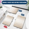 image:imageOLANLY Bathroom Rugs Sets 3 Piece Soft Absorbent Microfiber Bath Mats and UShaped Contour Toilet Rug Machine Wash Dry Plush Shaggy Bath Mat Set for Bathroom 30x2024x1624x20 GreyLight Beige